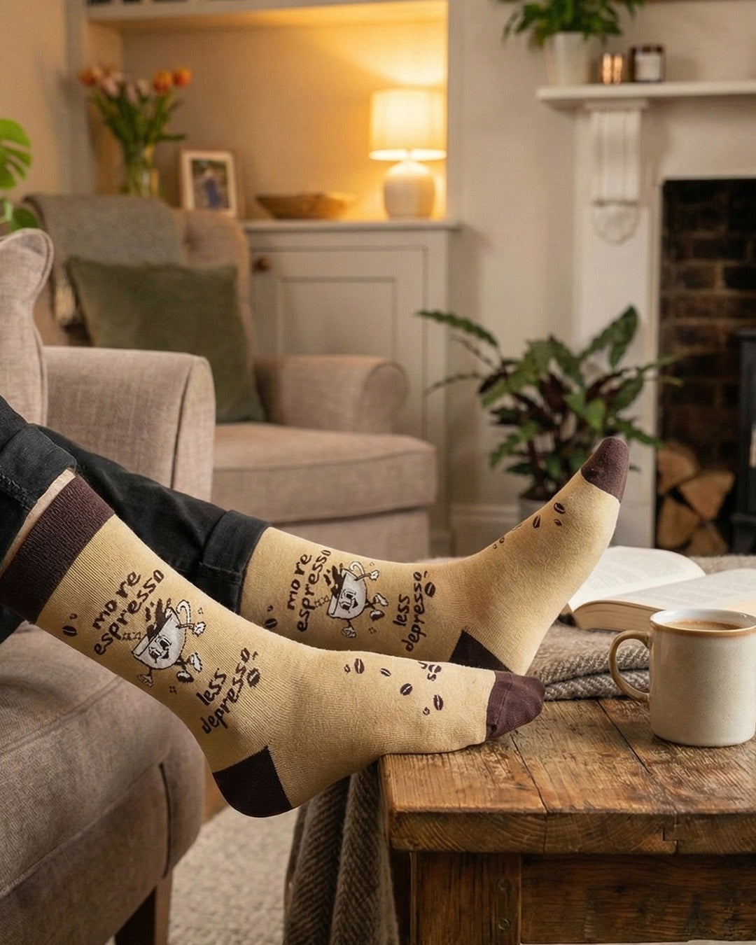 Calze Espresso Edizione Aumento dell'Umore da Caffè